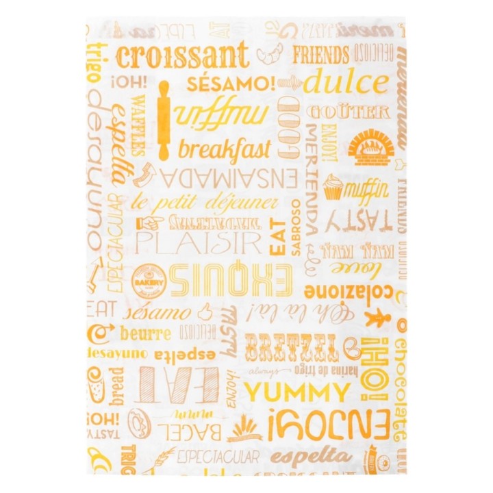 Bolsa croissant Parole 19+8x26 cm. blanca (pq. 500 un.)
