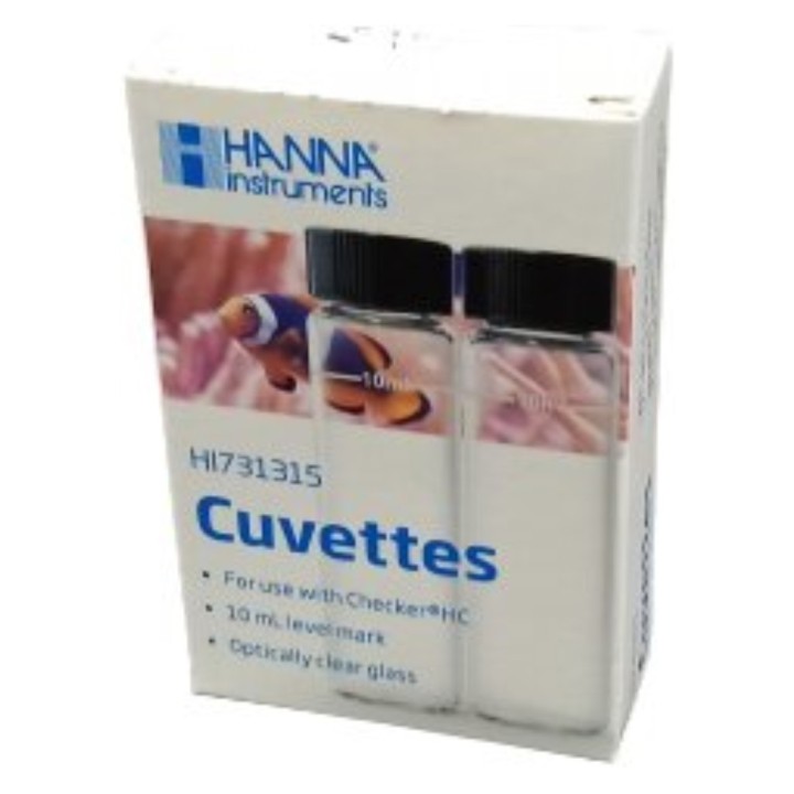 Cubeta + tapas para checker Hanna cristal (pq. 2 un.)