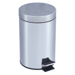 Papelera con pedal y cubo interior jofel metálica 3 l.  (1 un.)