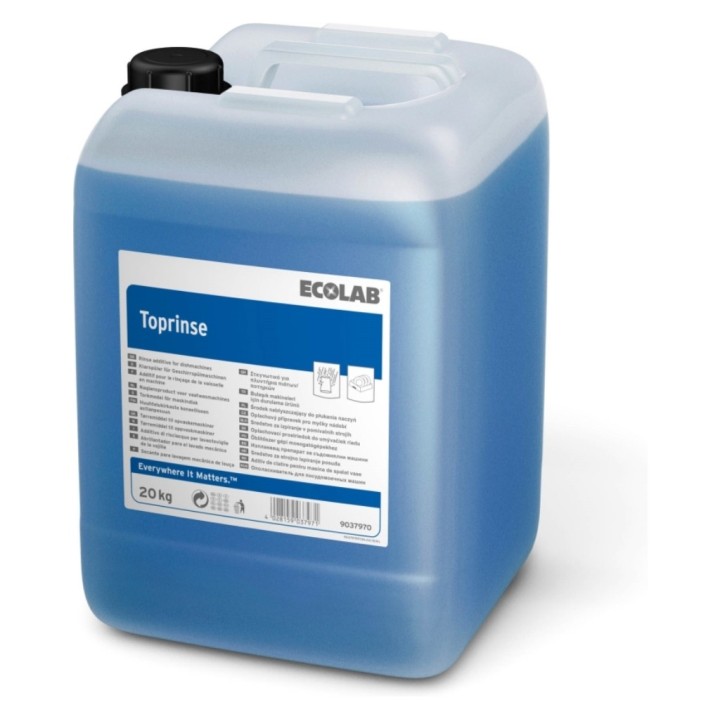 Toprinse abrillantador liquido para lavado mecanico ecolab  (gf. 20 kg.)