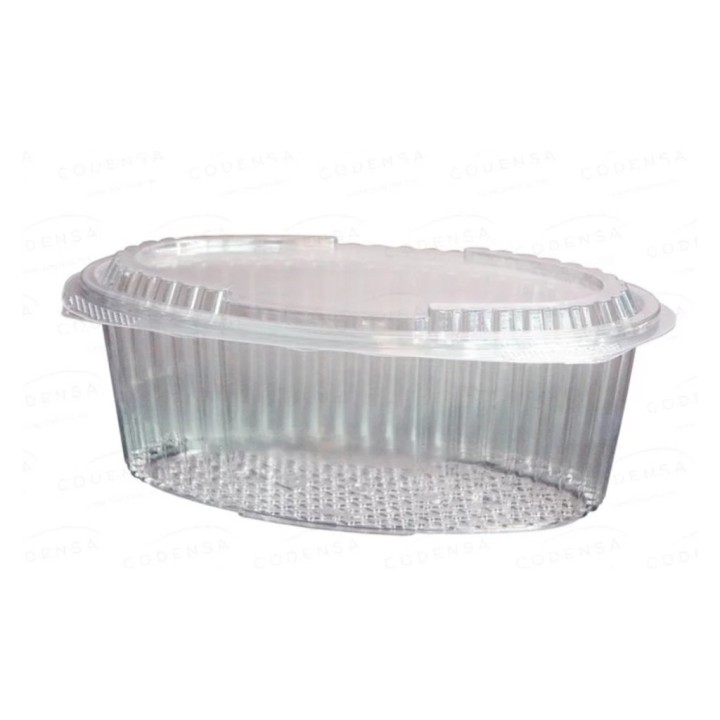 Recipiente Pollo Oval. 2010 cc. pp 255x162x105 cm.  (cj. 250 un.)
