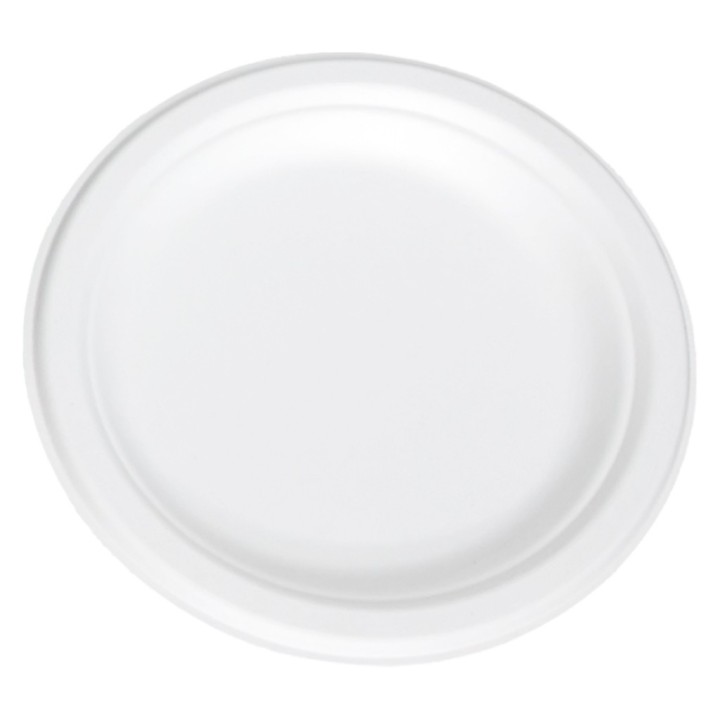 Plato compostable caña Ø17 cm. (pq. 50 un.)