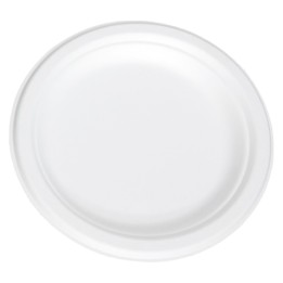 Plato Fibra Caña caña  (pq. 50 un.)