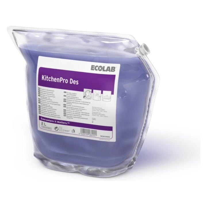 KitchenPro Des desinfectante ecolab  (cj. 2 bl. 2 l.)
