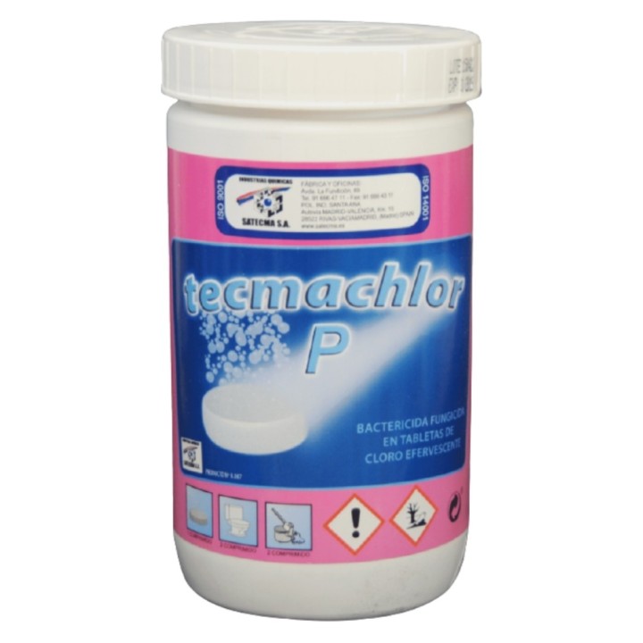 Pastilla efervescente clorada Tecmachlor (bote 1 kg.)