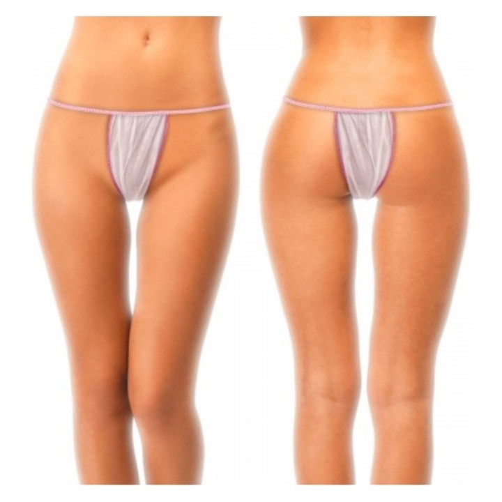 Tanga mujer TNT pp  blanco (cj. 10 pq. 100 un.)