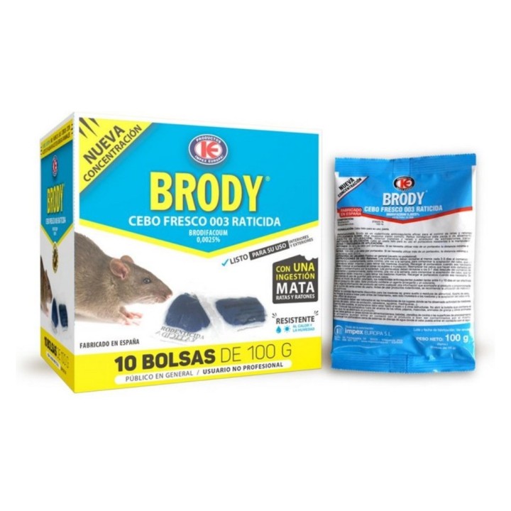 Cebo fresco Brody (pq. 10 un. 1 kg.)