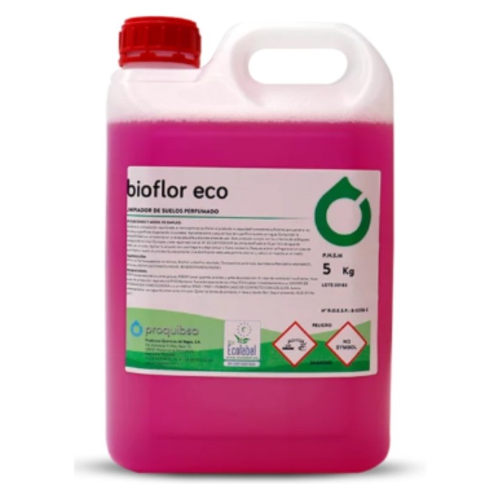 Detergente perf. ecológico para suelos Bioflor (gf. 5 kg.)