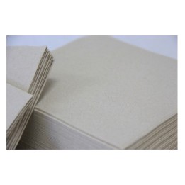 Servilletas natural (prac) 20x20 cm.  2 h. (pq. 100 un.)