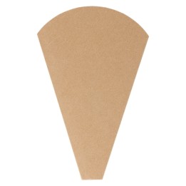 Cono Cartón Para Crepes kraft 145x190x65 mm.  (pq. 50 recip.)