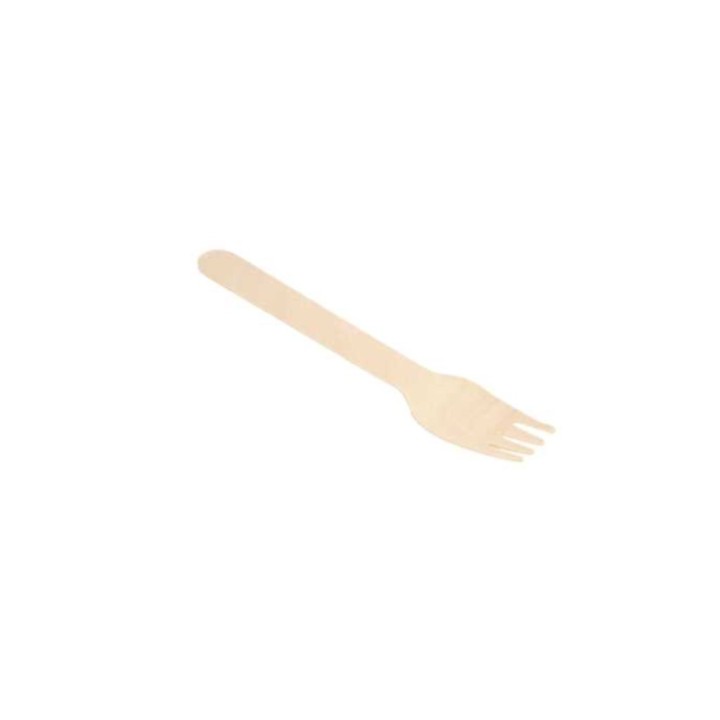 Tenedor compostable 158 mm.  (pq. 50 un.)