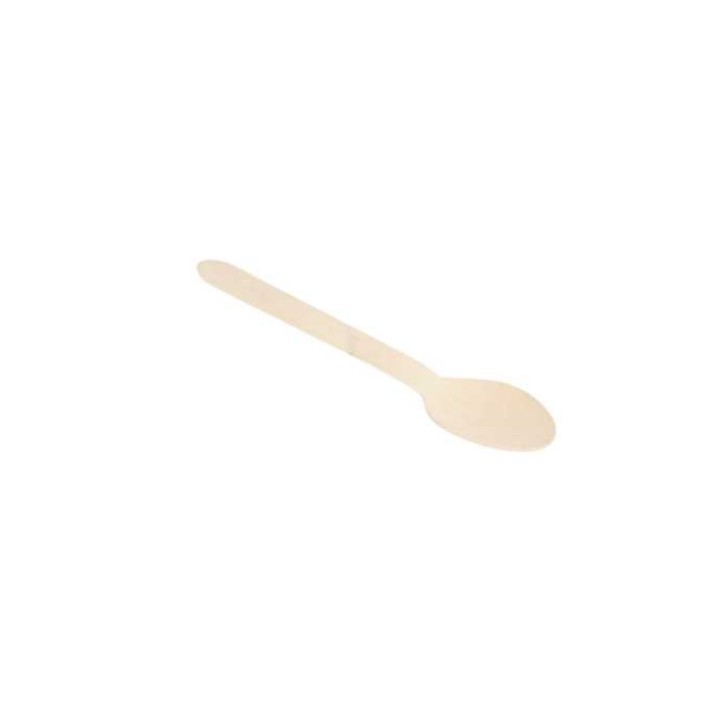 Cuchara rigido compostable 158 mm.  (pq. 50 un.)