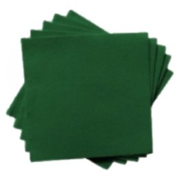 Servilleta p&p 20x20 cm.  2 h. verde (pq. 100 serv.)