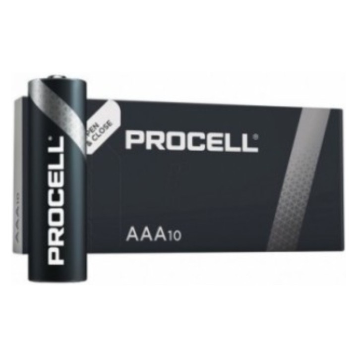 Pila alcalina Procell AAA (LR03) Duracell (pq. 10 un.)
