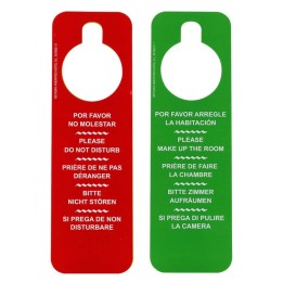 Carteles Plastificado No Molestar rojo/verde (pq. 100 un.)