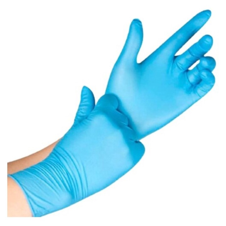 Guantes extra fuerte nitrilo  t. m azul (pq. 100 un.)