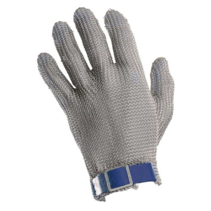 Guante malla inox ambidiestro T. 9-9,5 (L) azul
