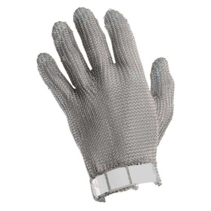 Guante malla inox ambidiestro T. 7-7,5 (S) blanco