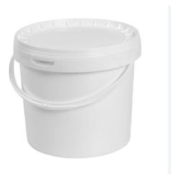Cubo superflex c/asa plástico homologado 5,9 l. blanco