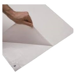Alfombra laminas adhesiva blanco 115x45 cm.  (cj 8 pq. 30 lam.)