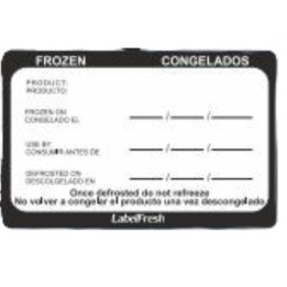 Etiqueta Congelados 70x45 mm.  (pq. 500 un.)