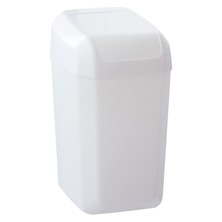 Papelera pongotodo con basculante blanco 15 l.  (1 un.)