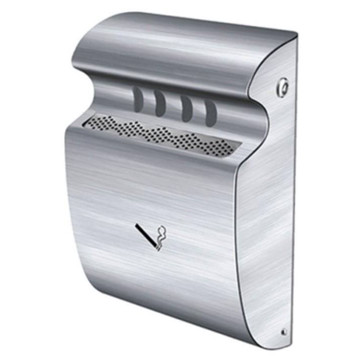 Cenicero Mural Para Exterior inox 24x9,5x32 cm.  (1 un.)