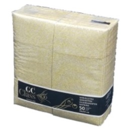 Servilleta Filum Kangur GC Class 40x40 cm.  1 h. oro (pq. 50 serv.)