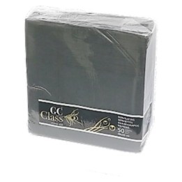 Servilleta GC Class 40x40 cm. 1 h. negro paris (pq. 50 serv.)