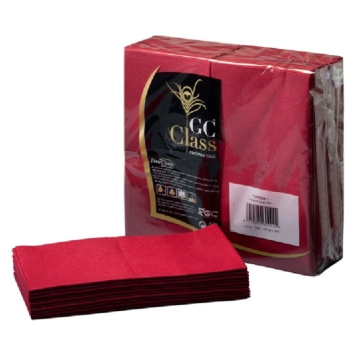 Servilleta Kangur GC Class 40x40 cm. 1 h. burdeos (pq. 50 serv.)