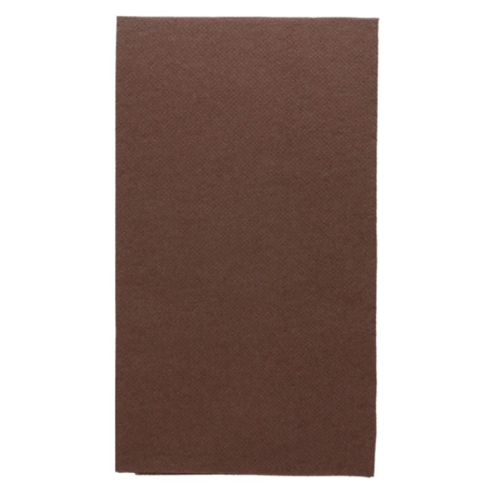Servilleta Elegance 40x40 cm. 1 h. vela marrón (pq. 40 serv.)