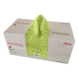 Bayeta micro tuff vileda microfibras 30x30 cm.  amarillo (cj. 50 un.)