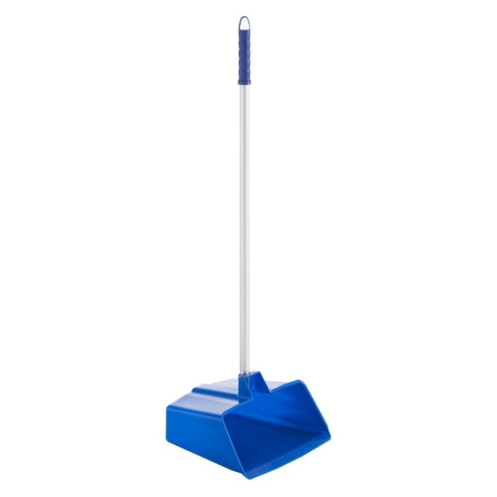 Recogedor alimentario industrial c/mango aluminio azul