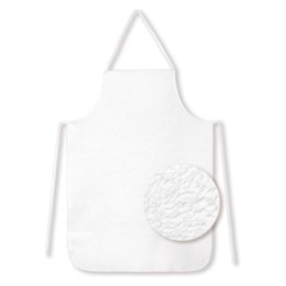 Delantal Blanco Rizo 450G 90x75 cm.  (1 un.)