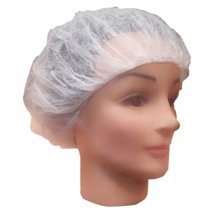 Red gorro redondo para cabello pp  blanco (pq. 100 un.)
