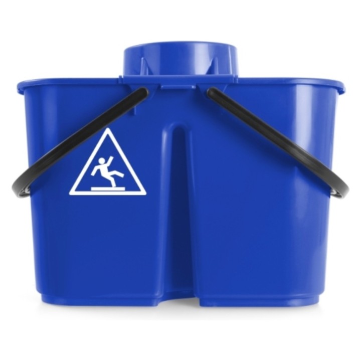 Cubo fregar doble c/escurridor tts 44x28x33 cm. 14 l.  azul (1 un.)