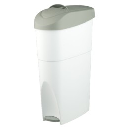 Contenedor compresas c/pedal 18 l. blanco