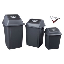 Papelera Push 25 l. gris