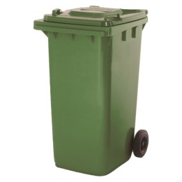 Contenedor con ruedas plástico 556x715x1062 mm. 240 l.  verde (1 un.)