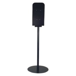 Poste peana y soporte para dosificador negro
