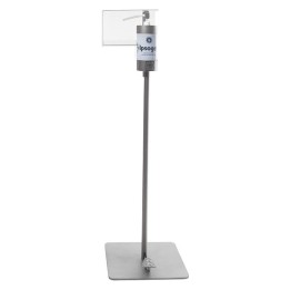 Peana inox c/pedal+botella Ipso-gel Salló