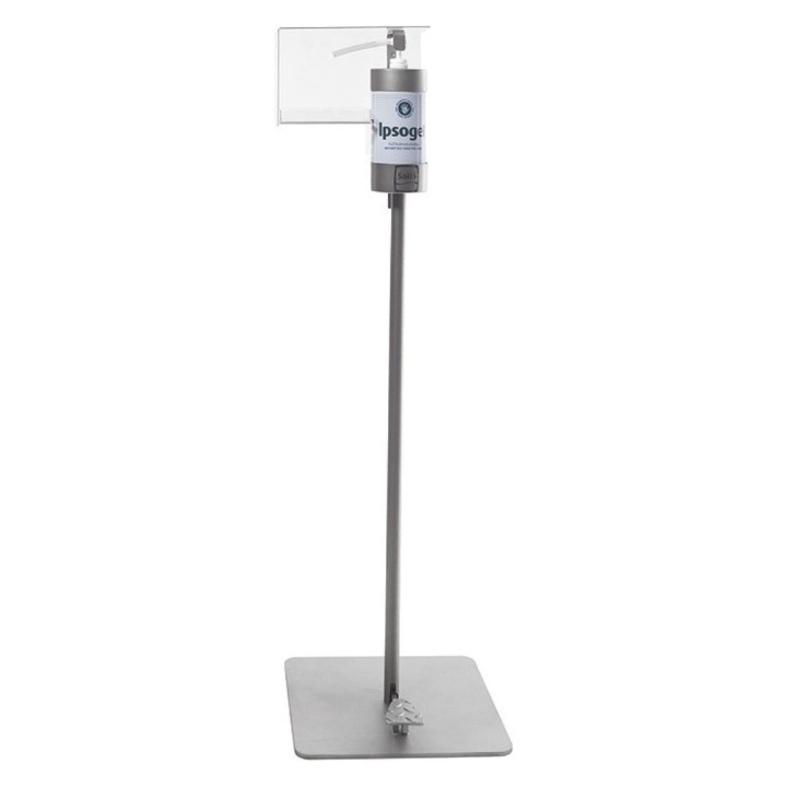 Peana inox c/pedal+botella Ipso-gel Salló