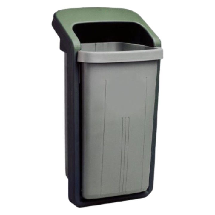 Papelera exterior Omnium nº 2 sobre soporte 50 l.