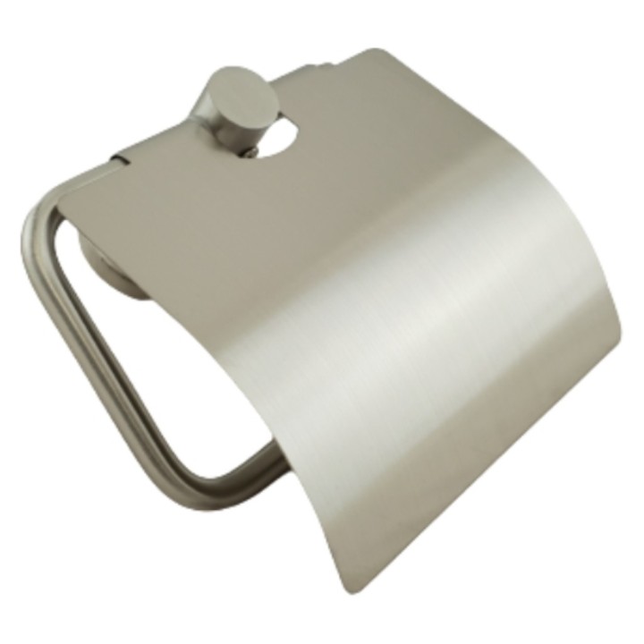 Portarrollos WC c/tapa inox satinado