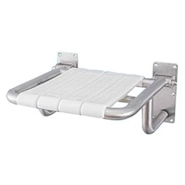Asiento ducha antialérgico inox/vinilo 455x445x225 cm.