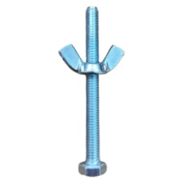 1 Pack (2 Tornillos 2 Palomillas) Para Pertiga Piscina Aluminio 5,4 cm.  azul (1 un.)