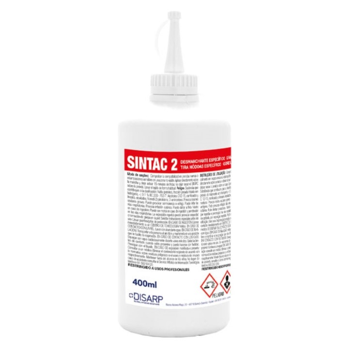 Quitamanchas de cera-grasa Sintac-2 (bt. 400 cc.)