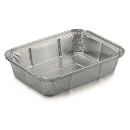 Bandeja 650 ml. aluminio 175x123x40 mm.  (pq. 100 un.)