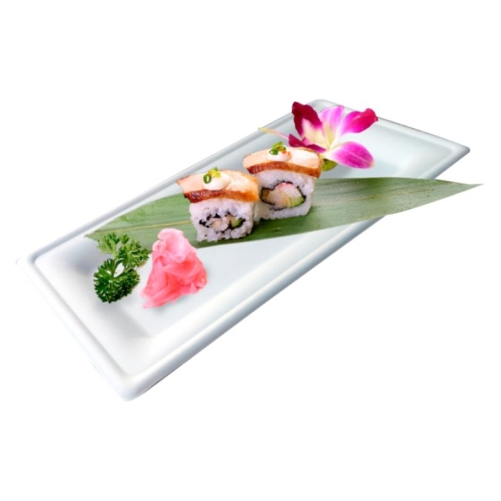 Plato compostable rectangular caña 26x13 cm. (pq. 50 un.)
