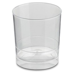 Vaso Chupito Rígido polietileno 40 cc.  transparente (pq. 24 un.)